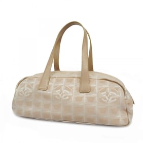 Chanel handbag new travel nylon beige champagne ladies
