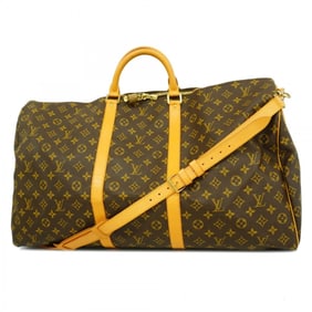 Louis Vuitton Boston Bag Monogram Keepall Bandouliere 60 M41412 Brown Men's Women's