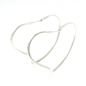 Tiffany open heart hoop earrings