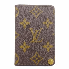 Louis Vuitton Business Card Holder/Card Case Porte Carte Credit Pression M60937 Brown Men's/Women's