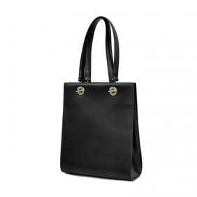 Cartier Tote Bag Panther Leather Black Women's