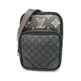 Louis Vuitton Shoulder Bag Monogram Eclipse LV Patchwork Amazon Sling M45439 Black Men's