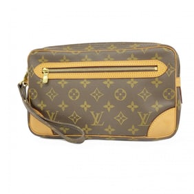 Louis Vuitton Clutch Bag Monogram Marly Dragonne GM M51825 Brown Men's
