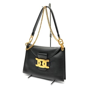 Tod's Kate Chain Shoulder Bag in Black Leather (B-159306)