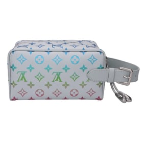 LOUIS VUITTON M14034 Monogram Iridescent Locker Dopp Kit Pouch in Gradient Gray for Men