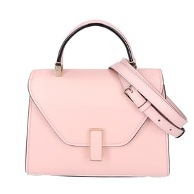 Valextra Micro Iside Soft Calfskin 2-Way Handbag/Shoulder Bag in Excellent Condition, Peony Pink