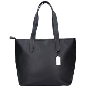 COACH C9876 Sullivan Leather Tote Bag, Black, Men's