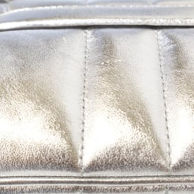 GUCCI 764339 Horsebit Chain Small Shoulder Bag Silver Women's