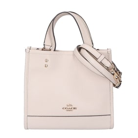COACH CO971 Dempsey Tote, Size 22, Ivory, Women's