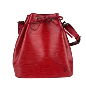 Louis Vuitton Epi Petit Noe Shoulder Bag in Castilian Red, Leather, Women's, M44107 z7375
