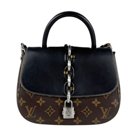 Louis Vuitton Monogram Chain It PM Handbag Shoulder Bag in Brown and Black, Women's, M44115 z7234