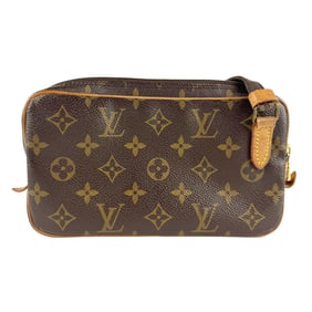 Louis Vuitton Monogram Marly Bandouliere Shoulder Bag in Canvas, Brown, Women's, M51828 z7349