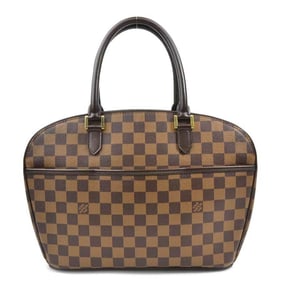 Louis Vuitton Damier Saria Horizontal Handbag in Canvas and Ebene Leather, Women's, N51282 (h31658a)