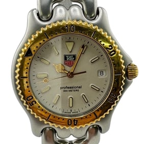 TAG HEUER S95.806 Professional Quartz Watch, Analog/Digital, Silver, Men's