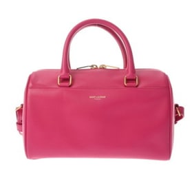 SAINT LAURENT Baby Duffle 2-Way Shoulder Bag, Pink, 330958, Women's Leather Bag