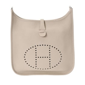 HERMES Evelyne 3 PM Beton W Stamp (circa 2024) Unisex Taurillon Clemence Shoulder Bag