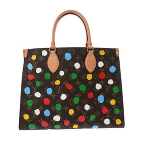 LOUIS VUITTON Monogram On the Go MM Yayoi Kusama Collaboration Brown/Multicolor M46379 Women's