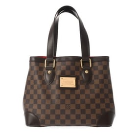 LOUIS VUITTON Damier Hampstead PM Brown N51205 Women's Canvas Handbag