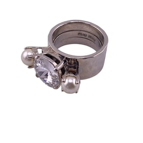 MIUMIU Miu Bijou Ring Silver Ladies