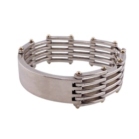 TIFFANY&Co. Tiffany Gate Link Bracelet Silver Unisex