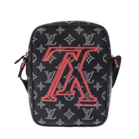 LOUIS VUITTON Monogram Ink Danube PM Upside Down Navy M43678 Men's Canvas Shoulder Bag