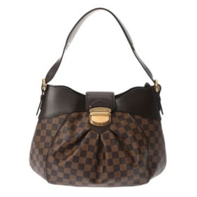 LOUIS VUITTON Damier Sistine MM Brown N41541 Women's Canvas Shoulder Bag