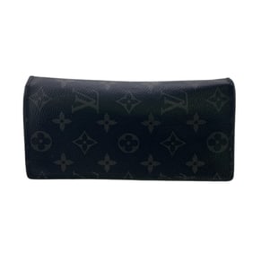 LOUIS VUITTON M61697 Portefeuille Brazza Long Wallet Monogram Eclipse Black Men's
