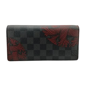LOUIS VUITTON N41676 Portefeuille Brazza Christopher Nemeth Collaboration Damier Long Wallet Black