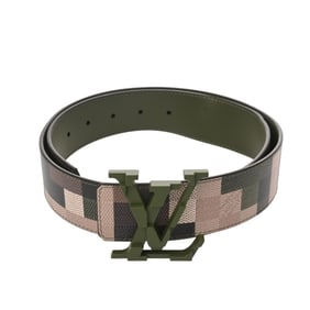 LOUIS VUITTON LV Megapixel 85cm Green M8470 Men's Leather Belt