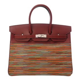 HERMES Birkin 35 Rouge H (J Stamp) (circa 2006) Women's Vibrato Box Calf Handbag