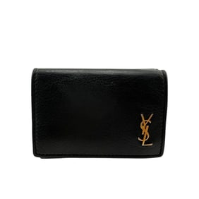 Yves Saint Laurent SAINT LAURENT PARIS TGN637420 YSL Compact Wallet Trifold Black Unisex