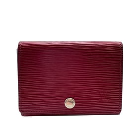 LOUIS VUITTON M56167 Envelope Carte de Visite Epi Card Case Wallet Red Women's