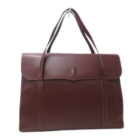 Cartier Must Line Shoulder Bag - Bordeaux Leather for Women