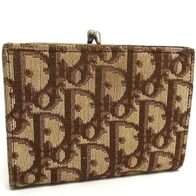 Christian Dior Trotter Wallet - Brown Canvas Women's Bifold