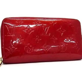 LOUIS VUITTON Zippy Wallet M91981 Pomme d'Amour (Red) Monogram Vernis Women's Round Long