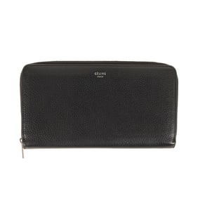 CELINE Black Large Zip Multi-Function Round Wallet (105003XFL)