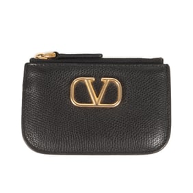 VALENTINO Metal and Leather Key Case (KEY CASE P0X84 SNP) Black