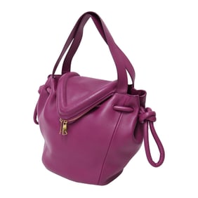 BOTTEGA VENETA Purple Beak Handbag/Shoulder Bag in Leather
