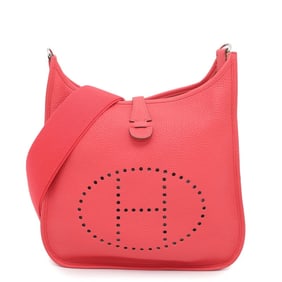 Hermes Hermès Evelyne 3 PM Shoulder Bag, Bougainvillea, Taurillon Clemence Leather, ?P Stamp