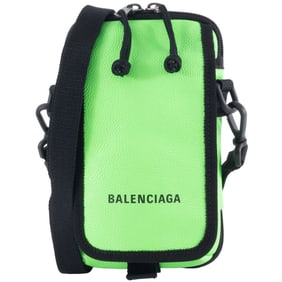 Balenciaga Explorer Shoulder Bag 593329 Leather Green Men's Crossbody BALENCIAGA