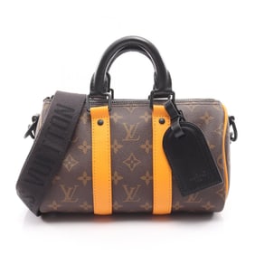Louis Vuitton Keepall Bandouliere 25 Monogram Macassar Handbag, Coated Canvas and Leather, Women's,
