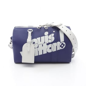 Louis Vuitton City Keepall Everyday LV Shoulder Bag, Leather, Men's/Women's, Blue/White, M58747
