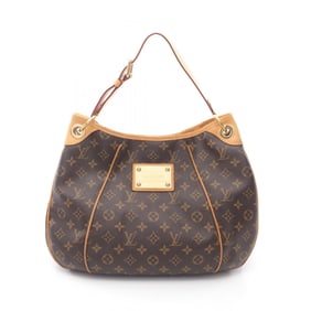Louis Vuitton Galliera PM Shoulder Bag, Coated Canvas and Leather, Monogram, Women's, Brown, M56382