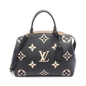 Louis Vuitton Grand Palais MM Two-Tone Monogram Empreinte Leather Handbag, Women's, Black and Beige,
