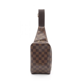 Louis Vuitton Geronimos Waist Bag/Body Bag, Coated Canvas with Damier Leather, Brown, for Men and