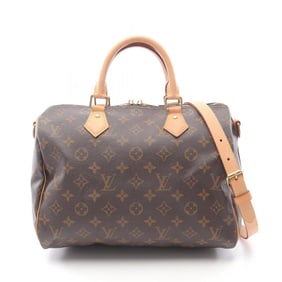 Louis Vuitton Speedy Bandouliere 30 Handbag, Coated Canvas and Leather, Monogram, Women's, Brown,