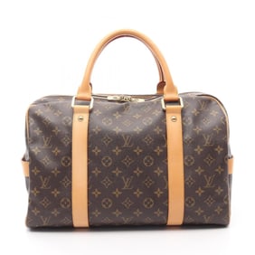 Louis Vuitton Carryall Boston Bag, Coated Canvas and Leather, Monogram, Brown, Men's Women's, M40074