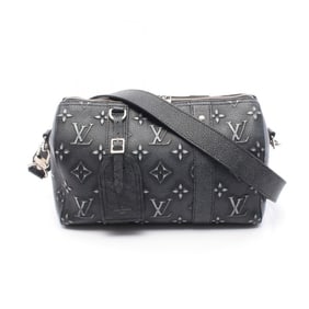 Louis Vuitton City Keepall Monogram Charcoal Shoulder Bag, Leather, Men's, Gray, M21448