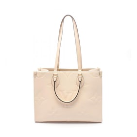 Louis Vuitton On the Go MM Tote Bag in Monogram Empreinte Leather, Ivory, M46531
