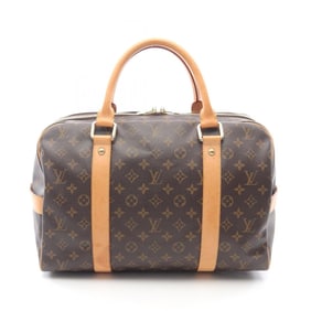 Louis Vuitton Carryall Boston Bag, Coated Canvas and Leather, Monogram, Brown, Men's Women's, M40074